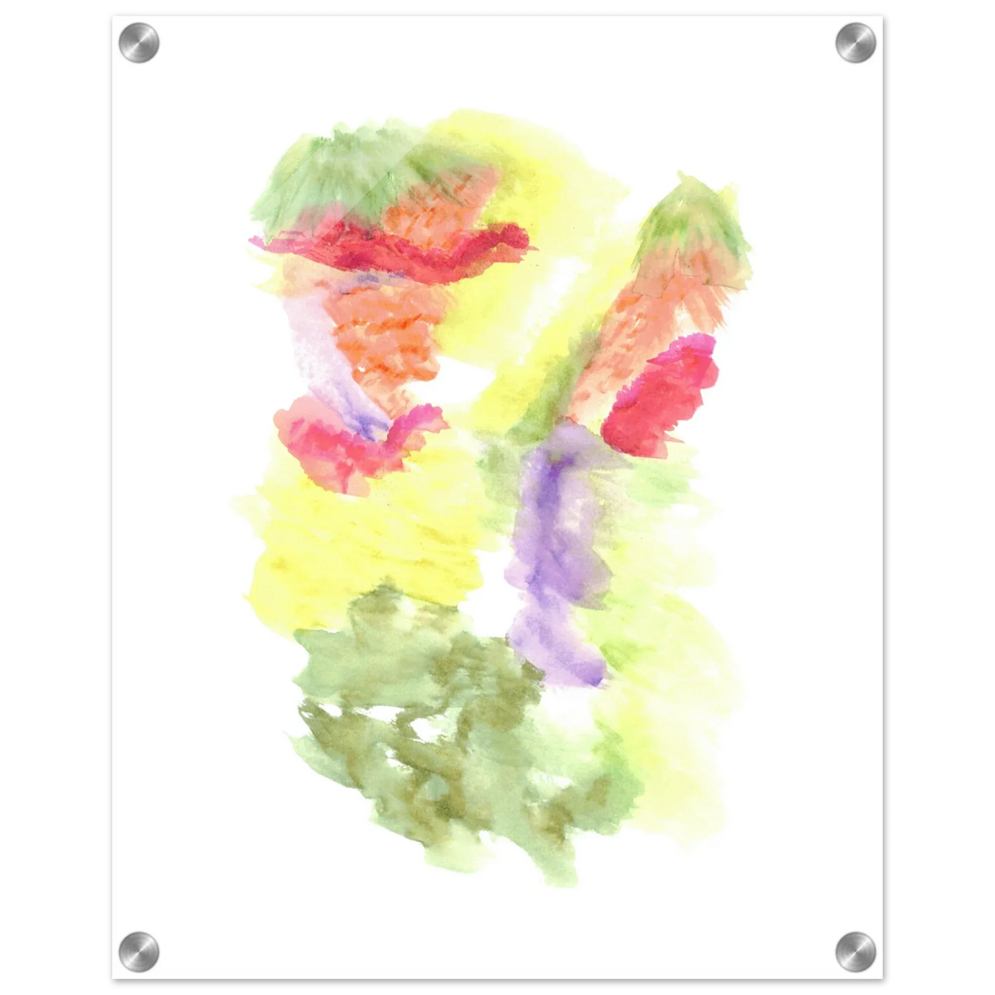 Impression sur acrylique brillante Eclosion Chromatique | Art contemporain par Laure Leprince - Laure Leprince - Artiste Peintre