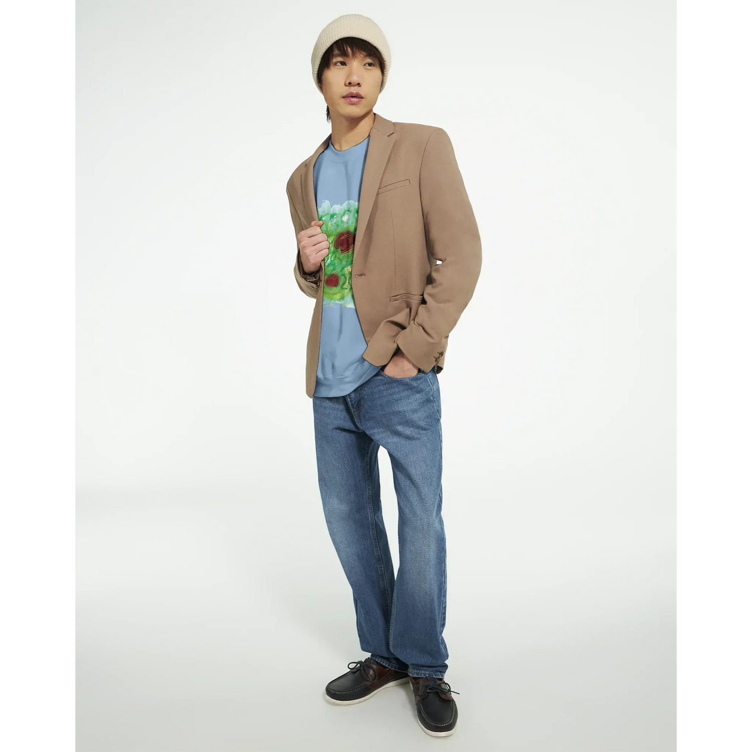 Sweatshirt Unisexe Classique Green Echo – Impression Artistique Multicolore - Laure Leprince - Artiste Peintre