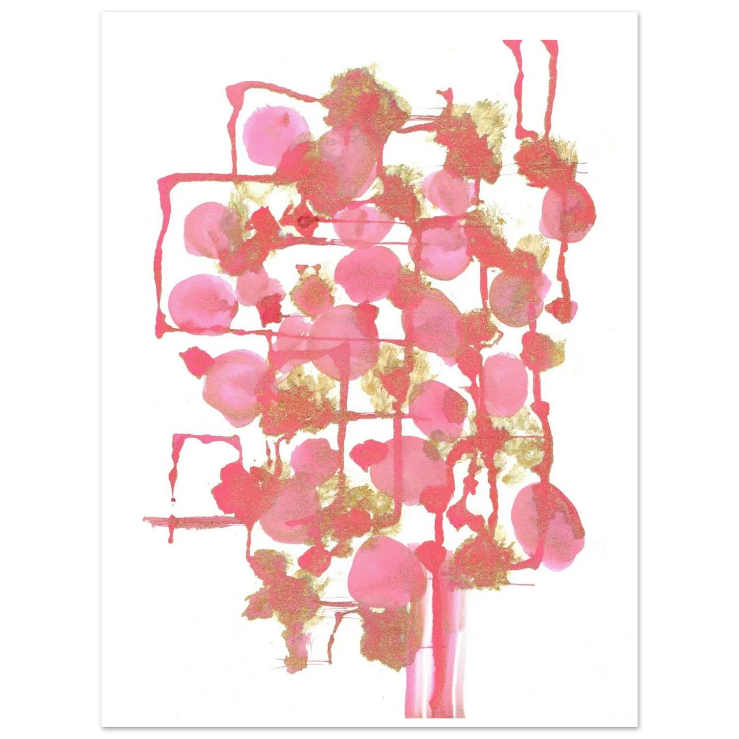Premium Matte Paper Poster Aquarelle Originale RDJ3-11 - Laure Leprince - Artiste Peintre