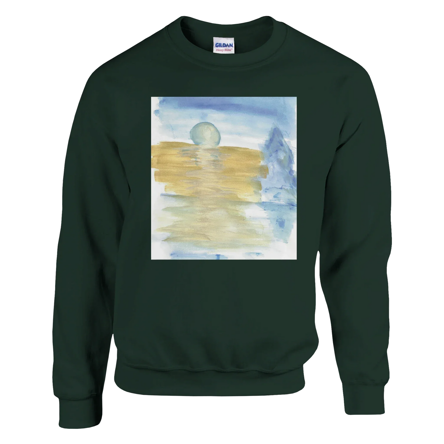 Sweatshirt Unisexe Classique Blue Horizon – Impression Artistique Multicolore - Laure Leprince - Artiste Peintre