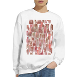 Sweatshirt Unisexe Classique Terracotta Waves – Impression Artistique Multicolore - Laure Leprince - Artiste Peintre