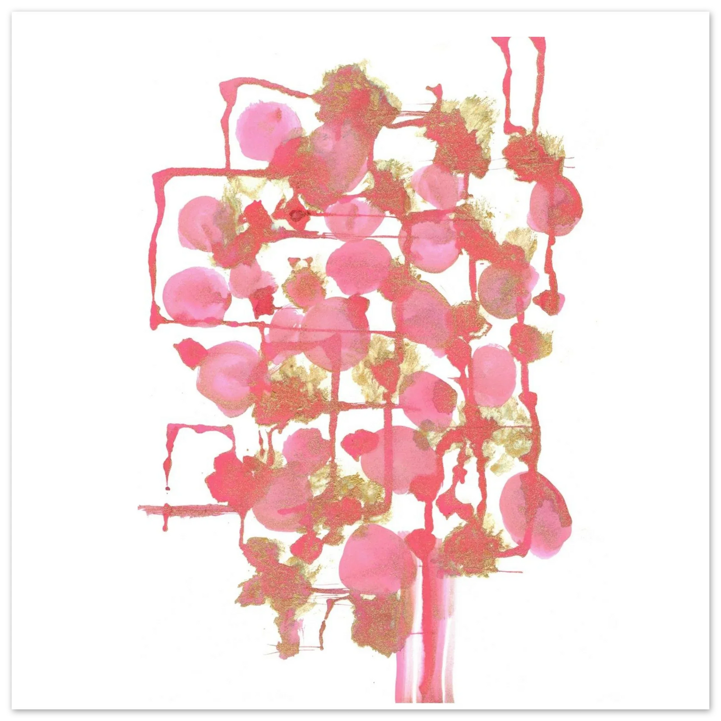 Premium Matte Paper Poster Aquarelle Originale RDJ3-11 - Laure Leprince - Artiste Peintre