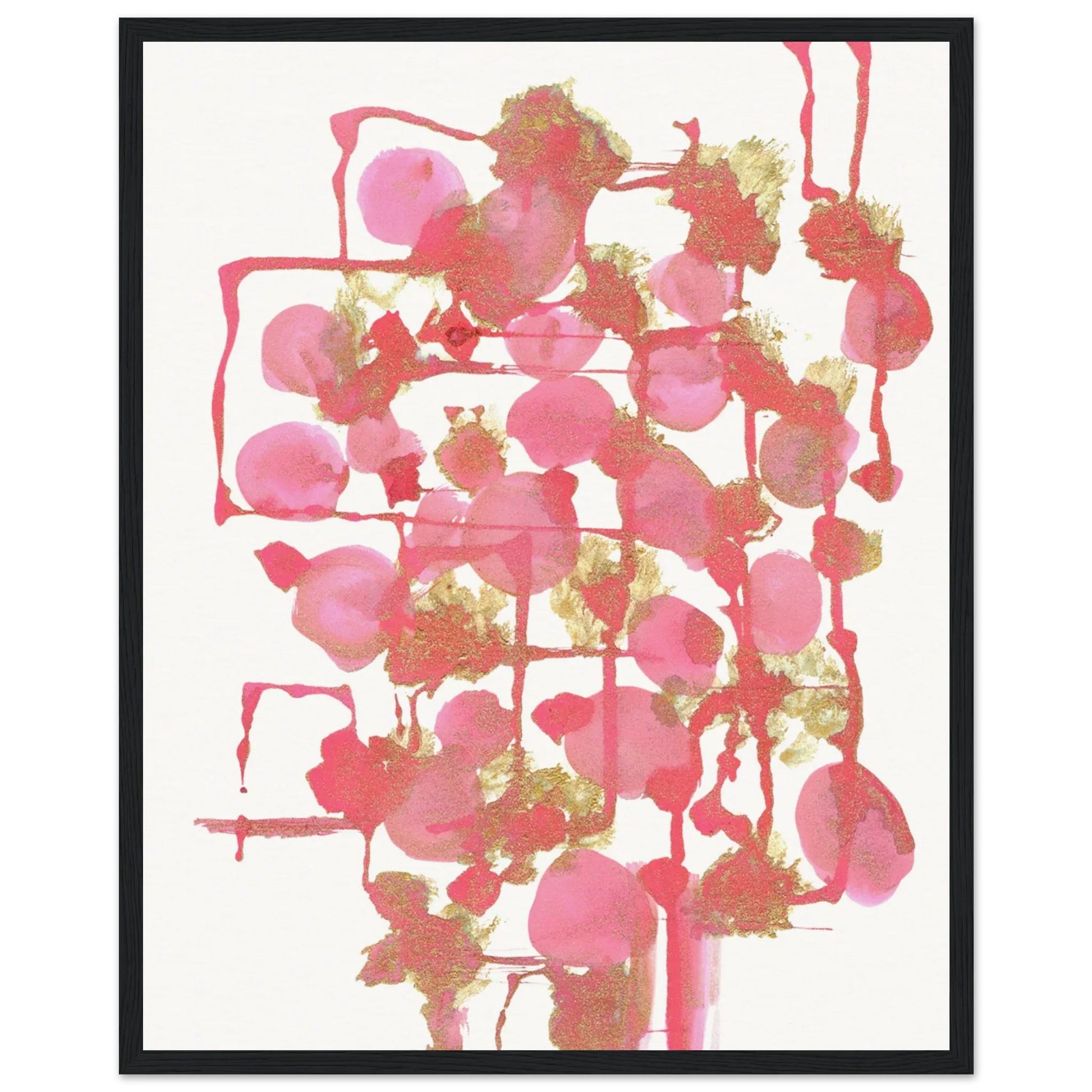 Affiche Encadrée Museum-Quality Matte Paper Aluminium Framed Poste Reseau Framboise - Laure Leprince - Artiste Peintre