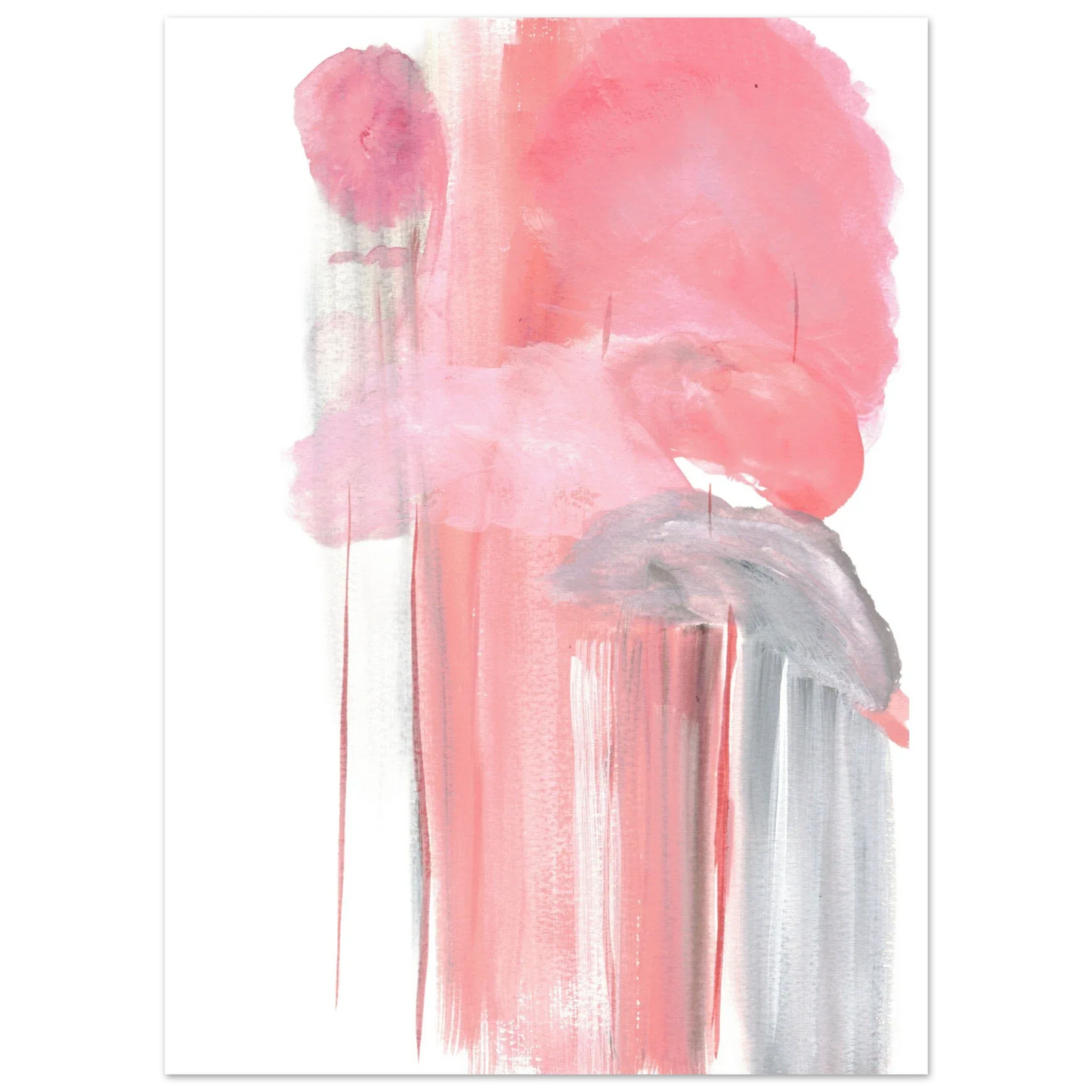 Affiche Premium Papier Mat Blush Cascade – Par l'Artiste Cotée Laure Leprince - Laure Leprince - Artiste Peintre