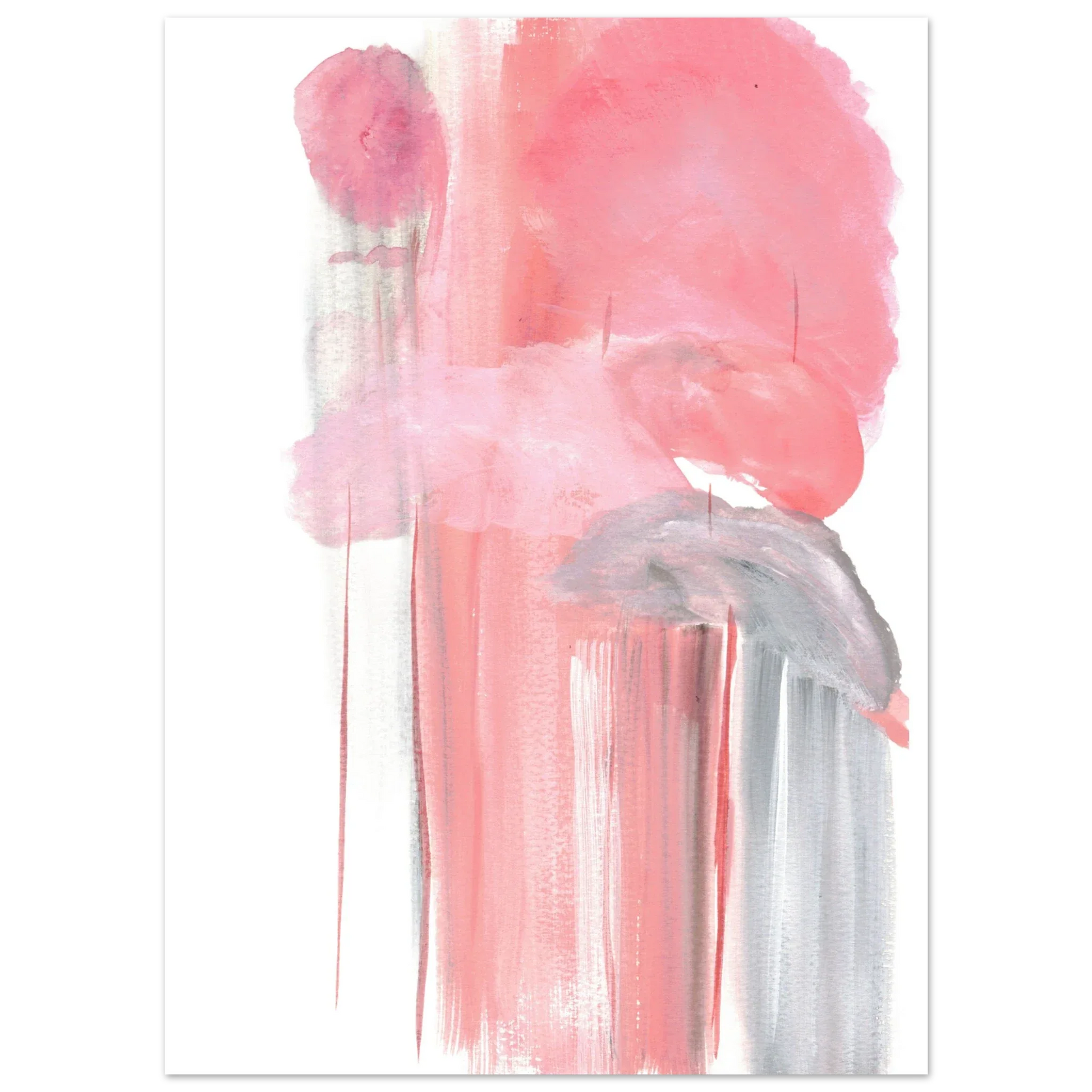 Affiche Premium Papier Mat Blush Cascade – Par l'Artiste Cotée Laure Leprince - Laure Leprince - Artiste Peintre