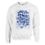 Sweatshirt Unisexe Classique Forêt Indigo – Impression Artistique Multicolore | Premium Cotton Blend - Laure Leprince - Artiste Peintre