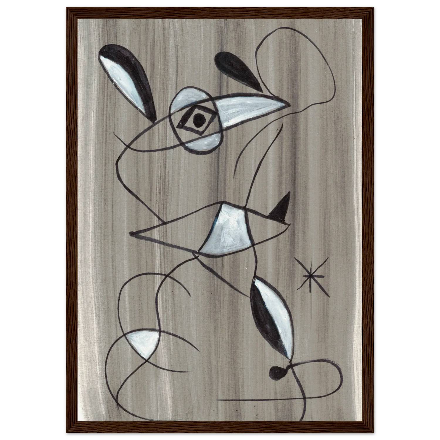 Affiche encadrée bois | Papier mat qualité musée | Aquarelle originale Laure Leprince - Laure Leprince - Artiste Peintre