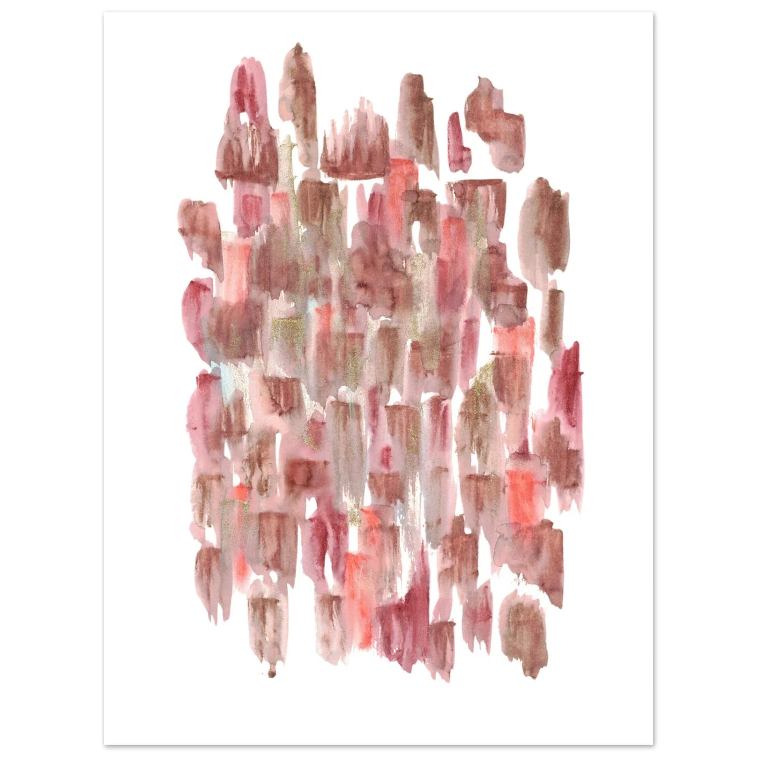 Affiche premium sur papier mat Terracotta Waves – Art mural de qualité supérieure - Laure Leprince - Artiste Peintre