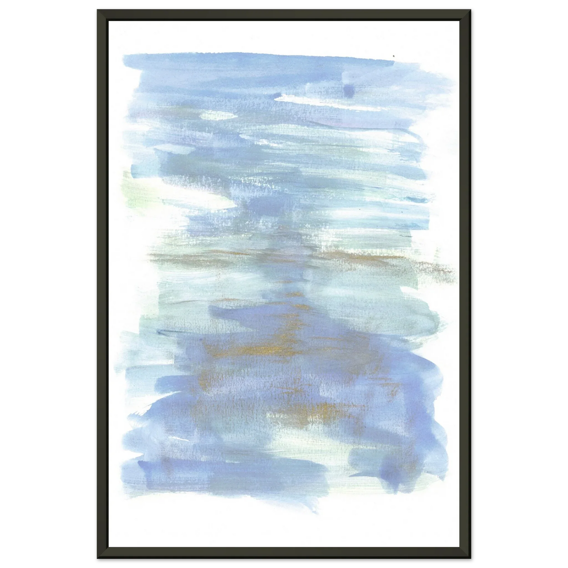 Classic Semi-Glossy Paper Metal Framed Poster Silent Water - Laure Leprince - Artiste Peintre