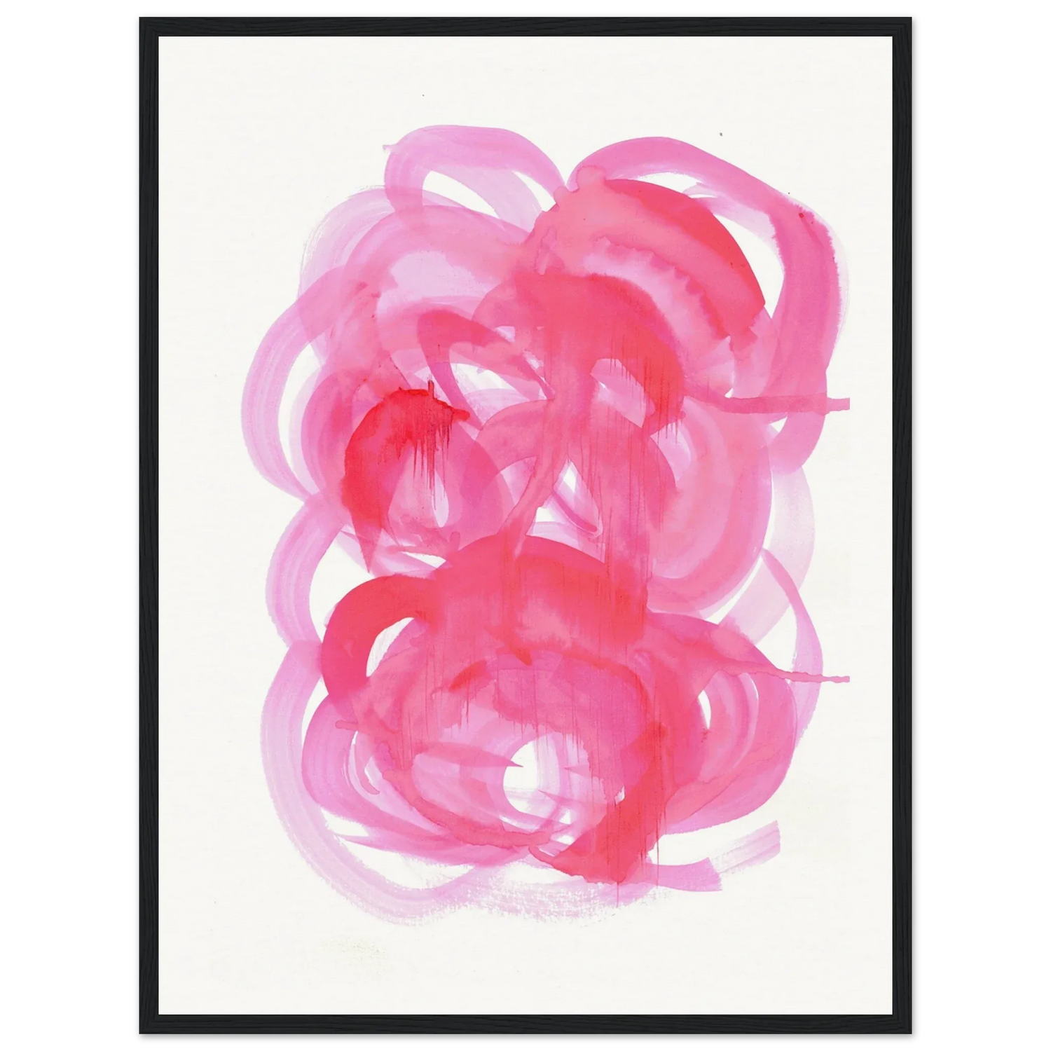 Affiche Encadrée Museum-Quality Matte Paper Wooden Framed Ruby Drift - Laure Leprince - Artiste Peintre