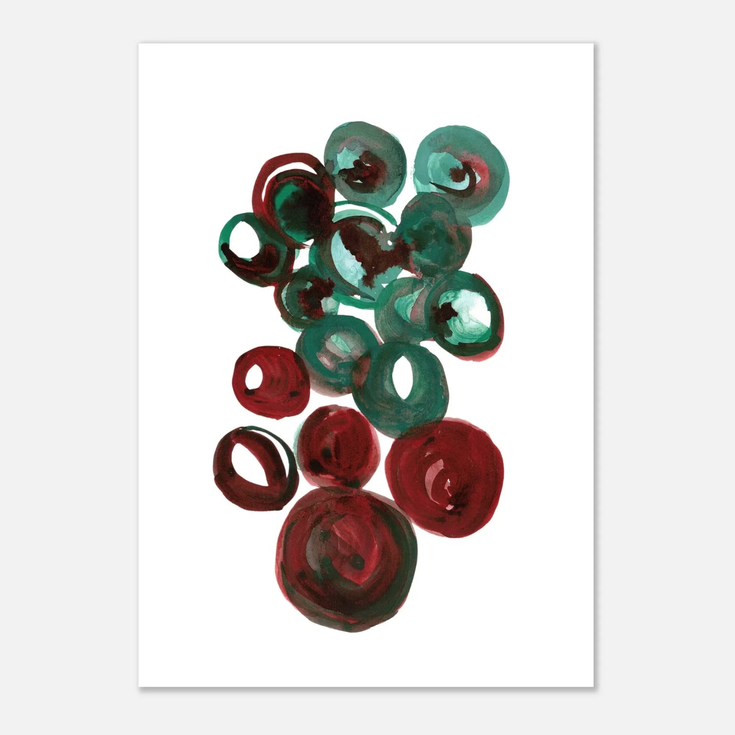 Affiche premium sur papier mat Resonance Emeraude – Art mural de qualité supérieure - Laure Leprince - Artiste Peintre