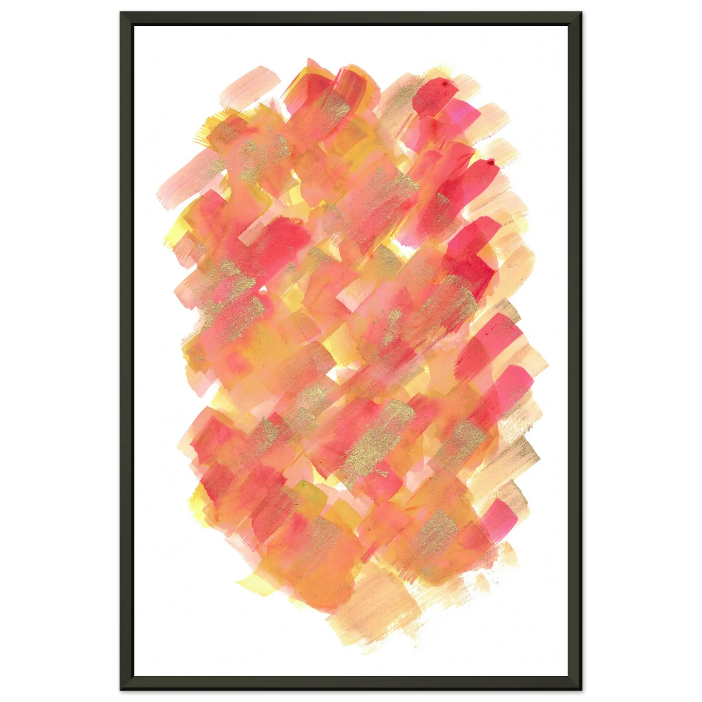 Classic Semi-Glossy Paper Metal Framed Poste Sunset Ember - Laure Leprince - Artiste Peintre