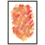 Classic Semi-Glossy Paper Metal Framed Poste Sunset Ember - Laure Leprince - Artiste Peintre