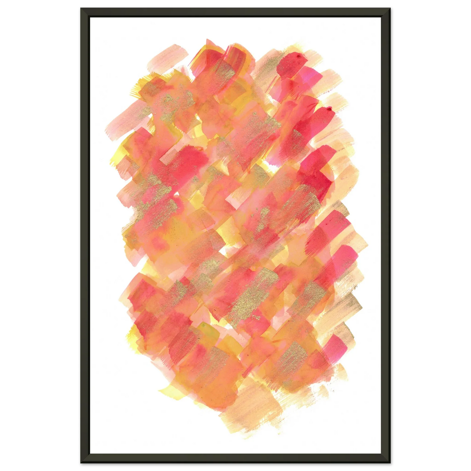 Classic Semi-Glossy Paper Metal Framed Poste Sunset Ember - Laure Leprince - Artiste Peintre