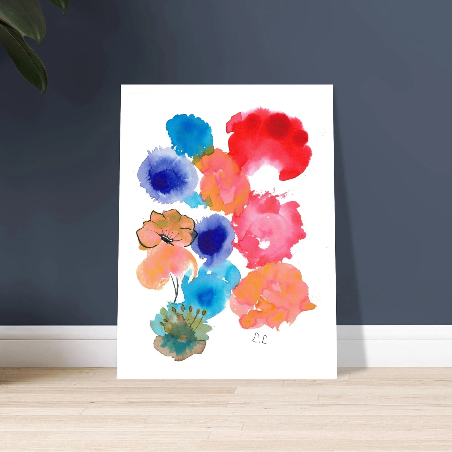 Affiche Premium Papier Mat – Floraison Pop Par l'Artiste Laure Leprince - Laure Leprince - Artiste Peintre