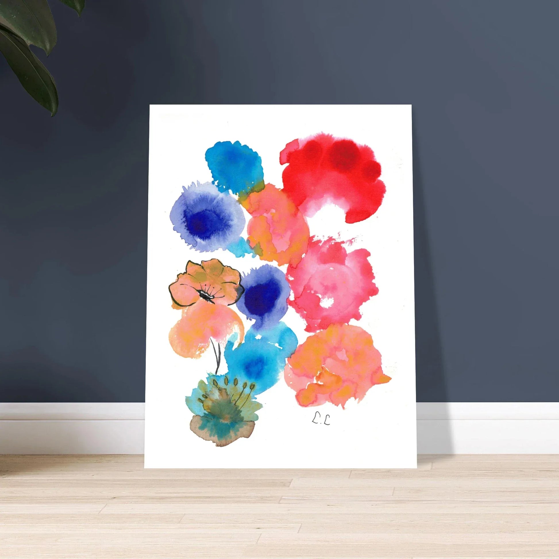 Affiche Premium Papier Mat – Floraison Pop Par l'Artiste Laure Leprince - Laure Leprince - Artiste Peintre