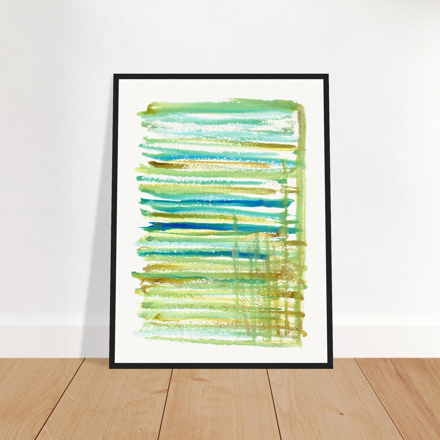 Affiche Encadrée Museum-Quality Matte Paper Wooden Framed Trames - Laure Leprince - Artiste Peintre