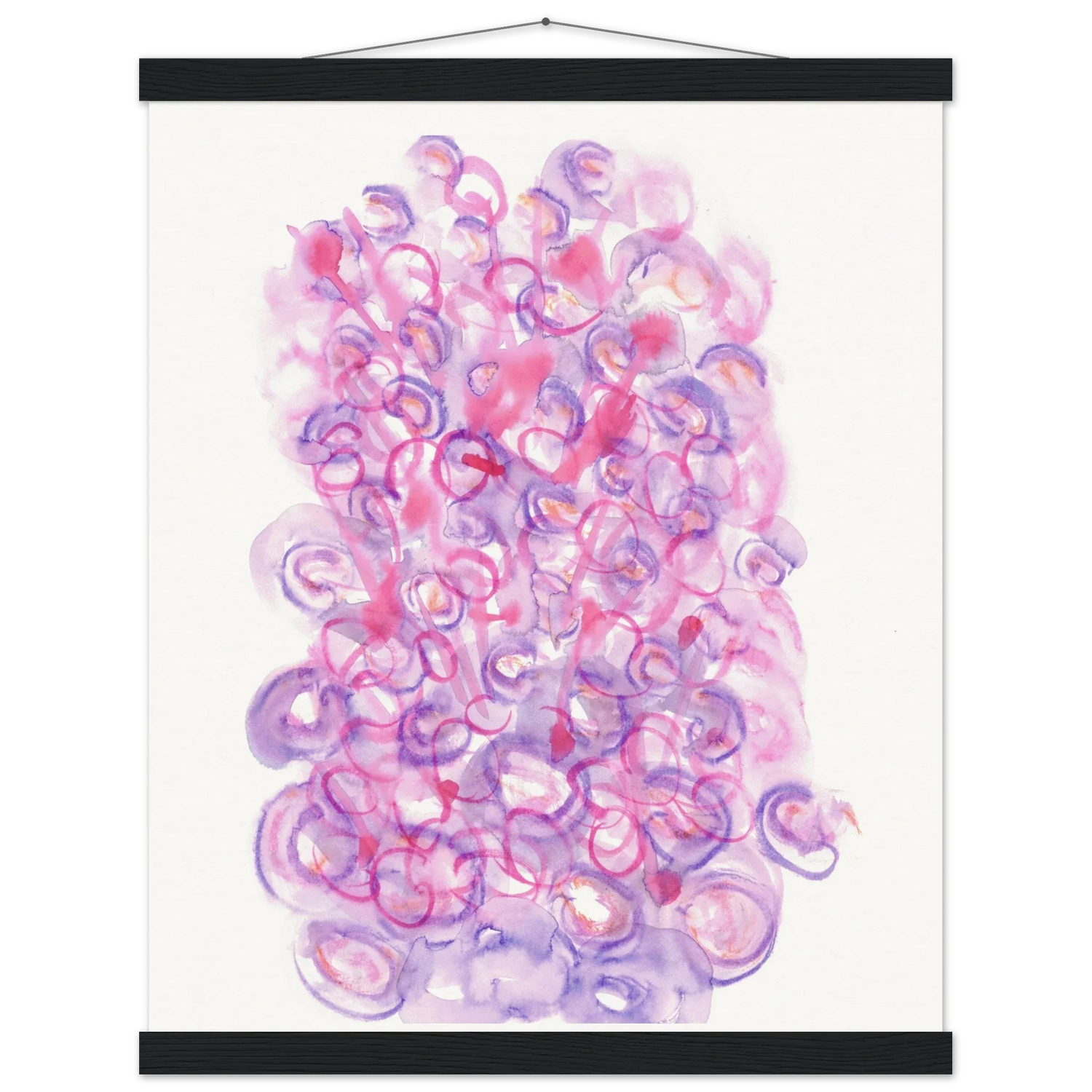 Museum-Quality Matte Paper Poster with Hanger Floraison Intime - Laure Leprince - Artiste Peintre