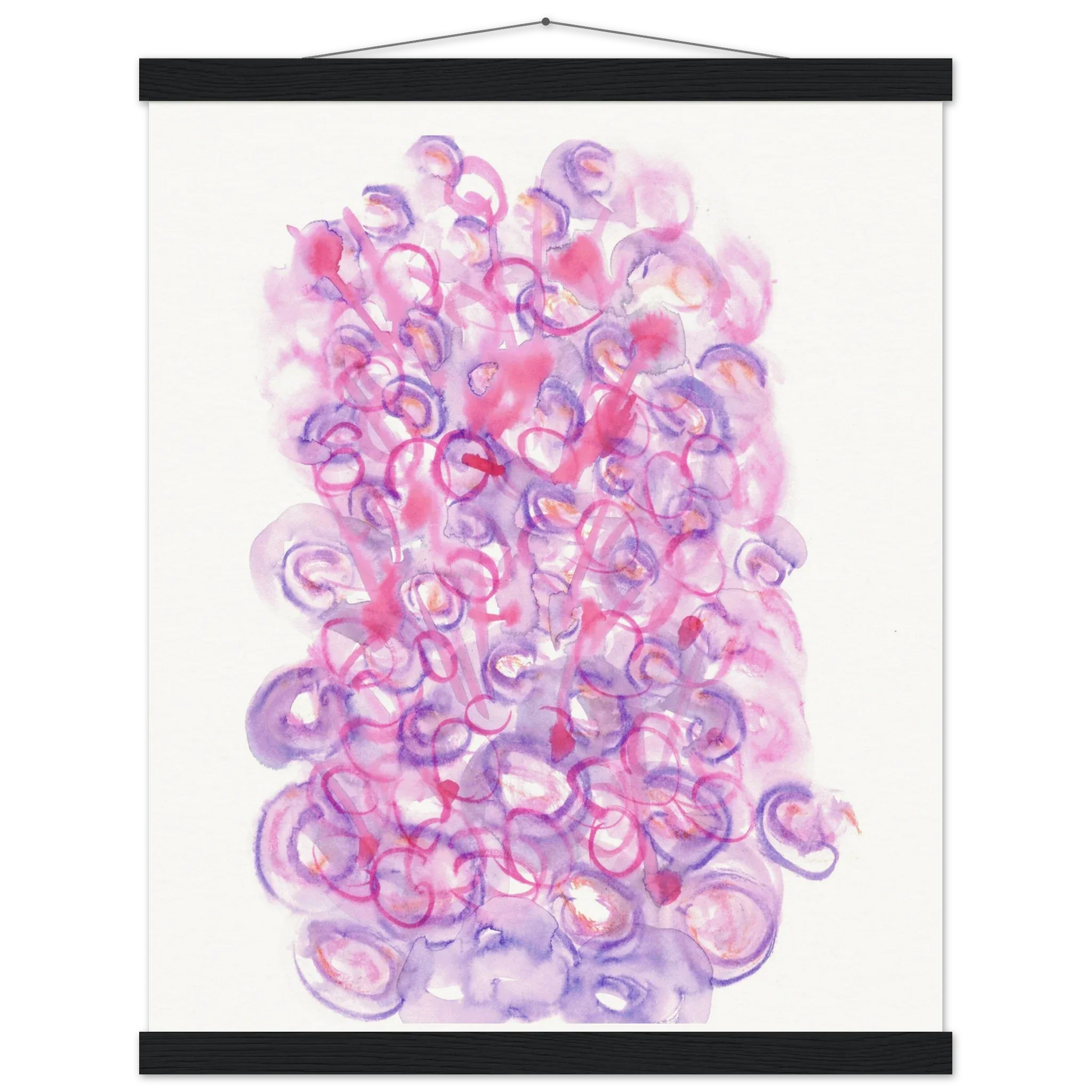 Museum-Quality Matte Paper Poster with Hanger Floraison Intime - Laure Leprince - Artiste Peintre