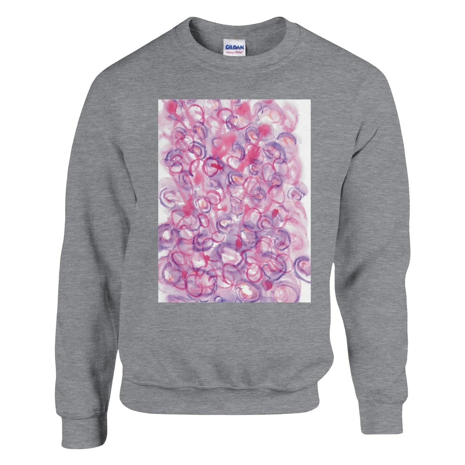 Sweatshirt Unisexe Classique Floraison intime– Impression Artistique Multicolore - Laure Leprince - Artiste Peintre