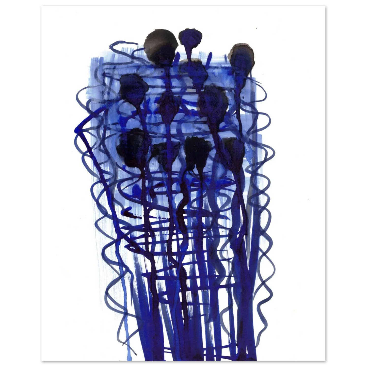 Premium Matte Paper Poster Aquarelle Originale RDJ3-14 - Laure Leprince - Artiste Peintre