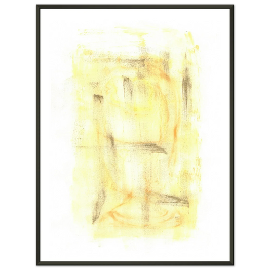 Classic Semi-Glossy Paper Metal Framed Post Golden Haze - Laure Leprince - Artiste Peintre