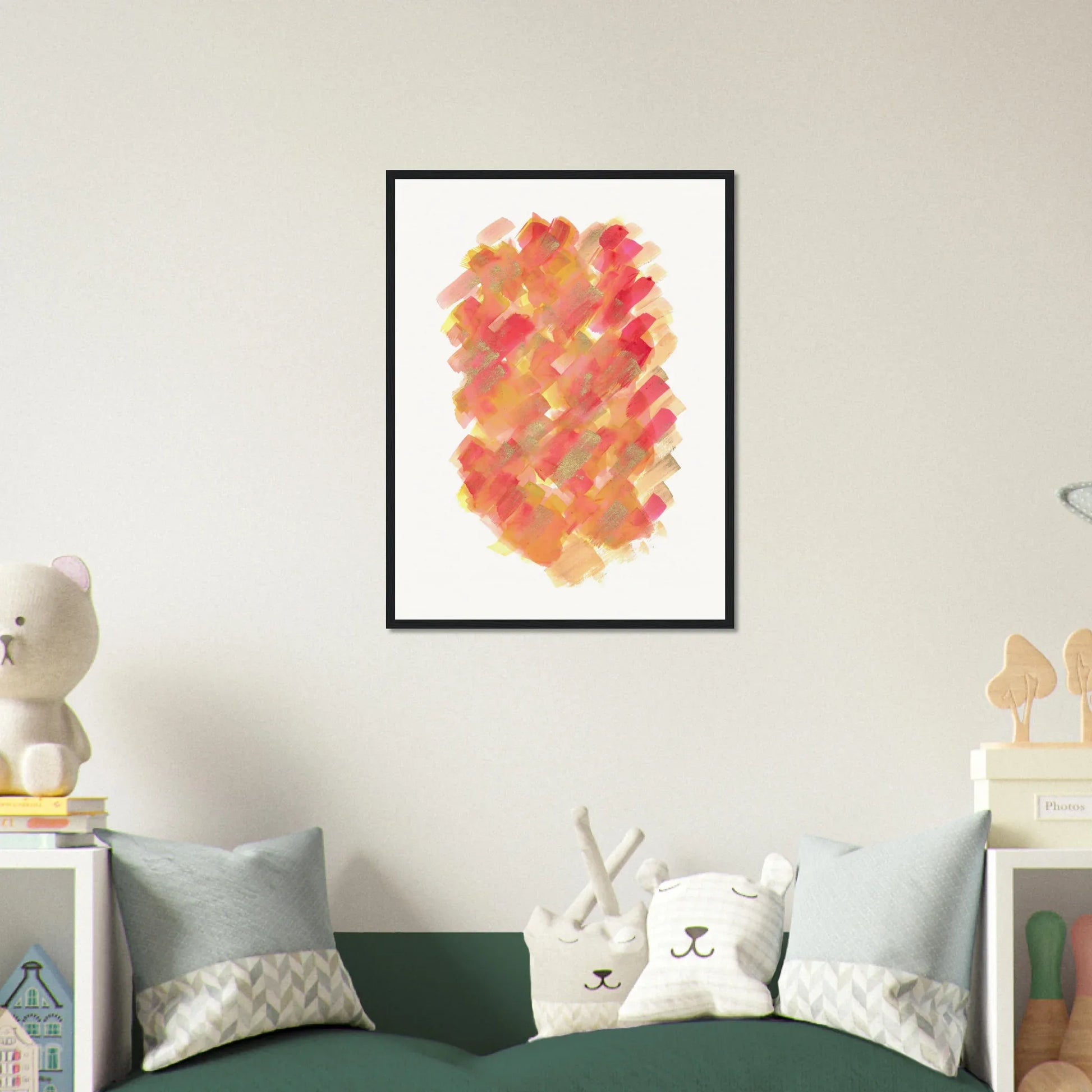 Affiche Encadrée Museum-Quality Matte Paper Wooden Framed Poste Sunset Ember - Laure Leprince - Artiste Peintre