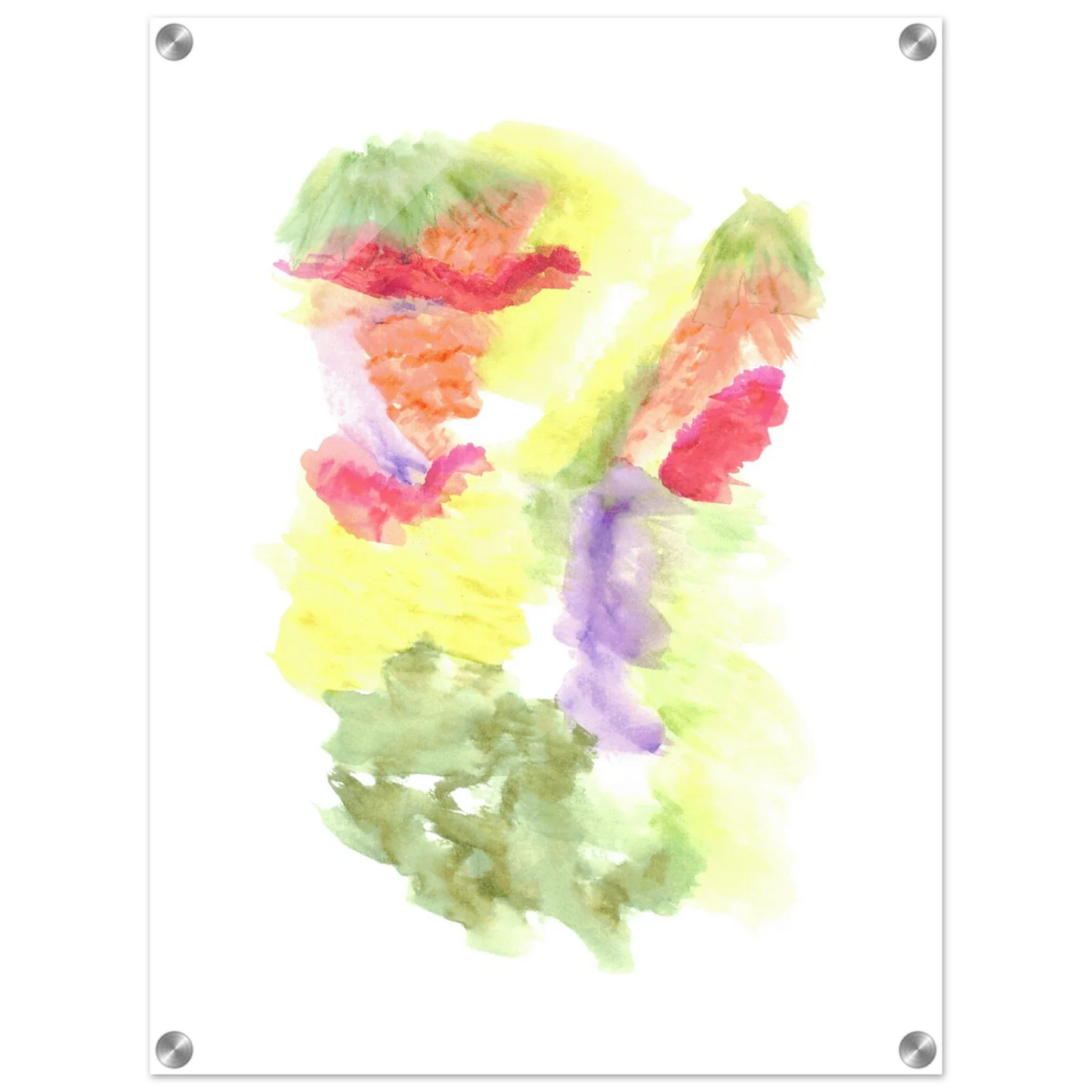 Impression sur acrylique brillante Eclosion Chromatique | Art contemporain par Laure Leprince - Laure Leprince - Artiste Peintre