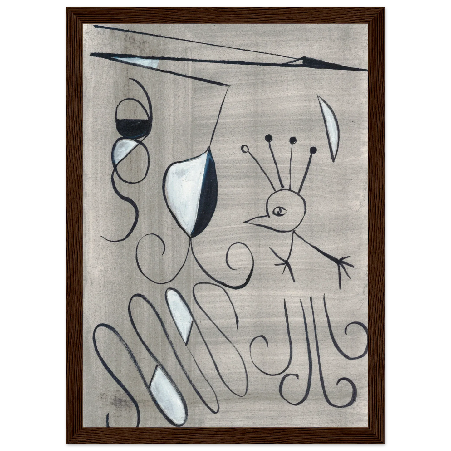 Affiche encadrée bois | Papier mat qualité musée | Aquarelle originale Laure Leprince - Laure Leprince - Artiste Peintre