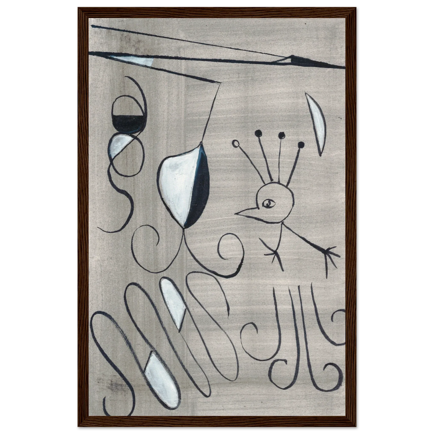 Affiche encadrée bois | Papier mat qualité musée | Aquarelle originale Laure Leprince - Laure Leprince - Artiste Peintre