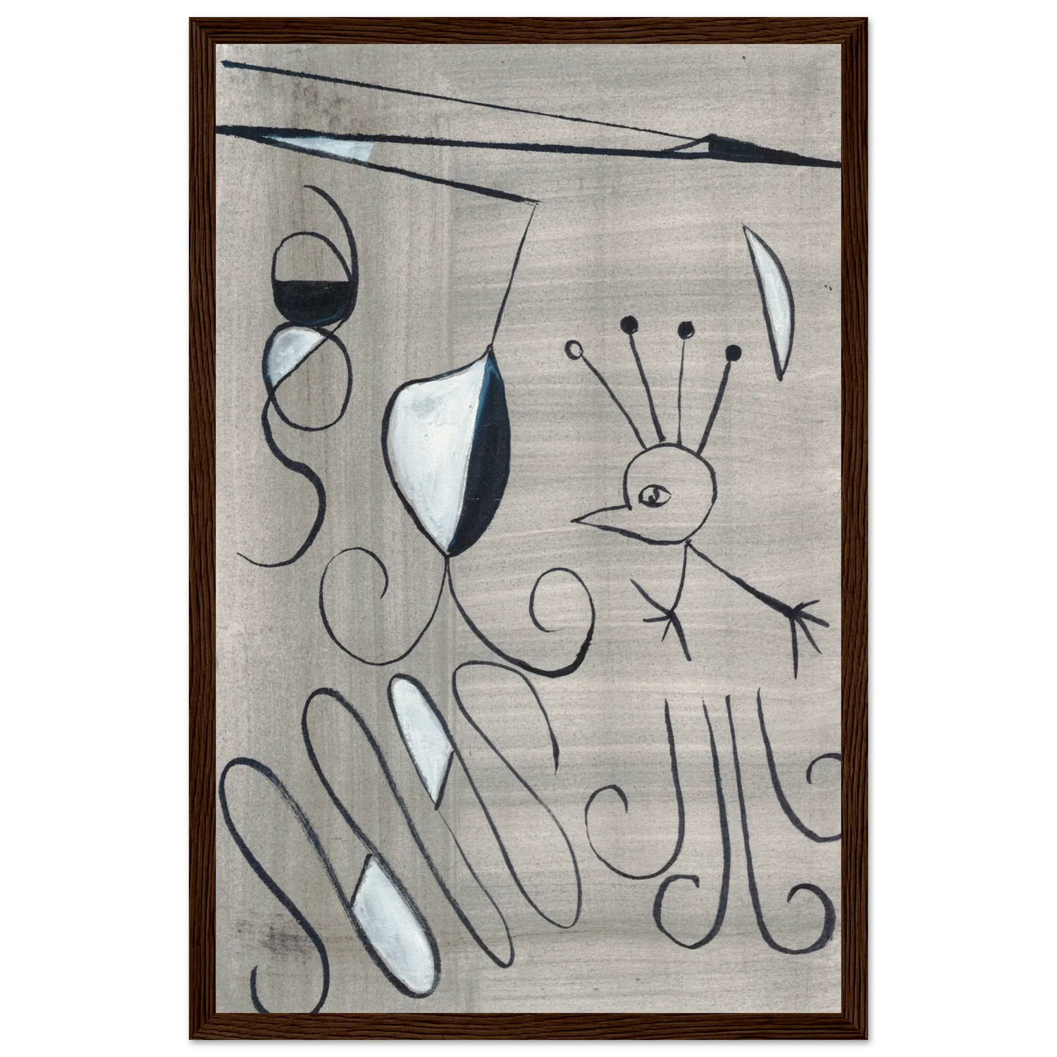 Affiche encadrée bois | Papier mat qualité musée | Aquarelle originale Laure Leprince - Laure Leprince - Artiste Peintre