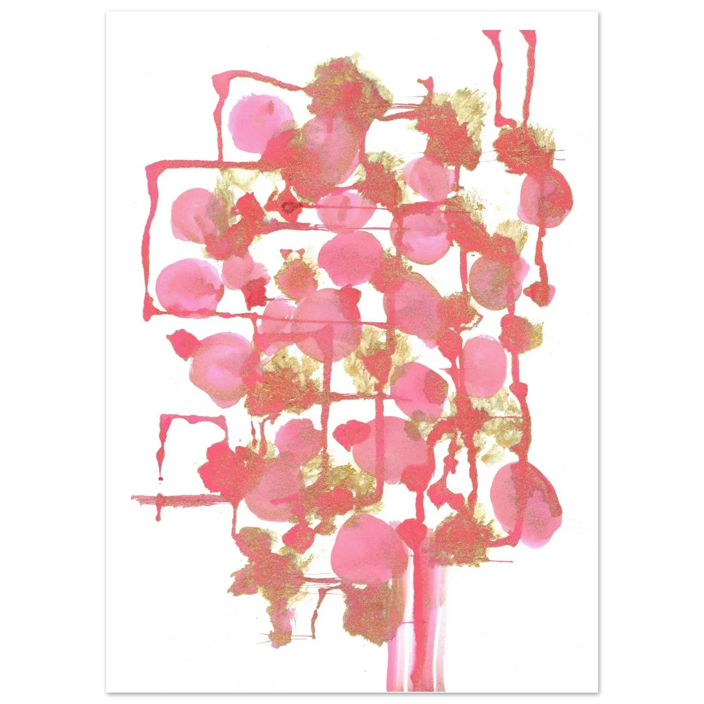 Premium Matte Paper Poster Aquarelle Originale RDJ3-11 - Laure Leprince - Artiste Peintre