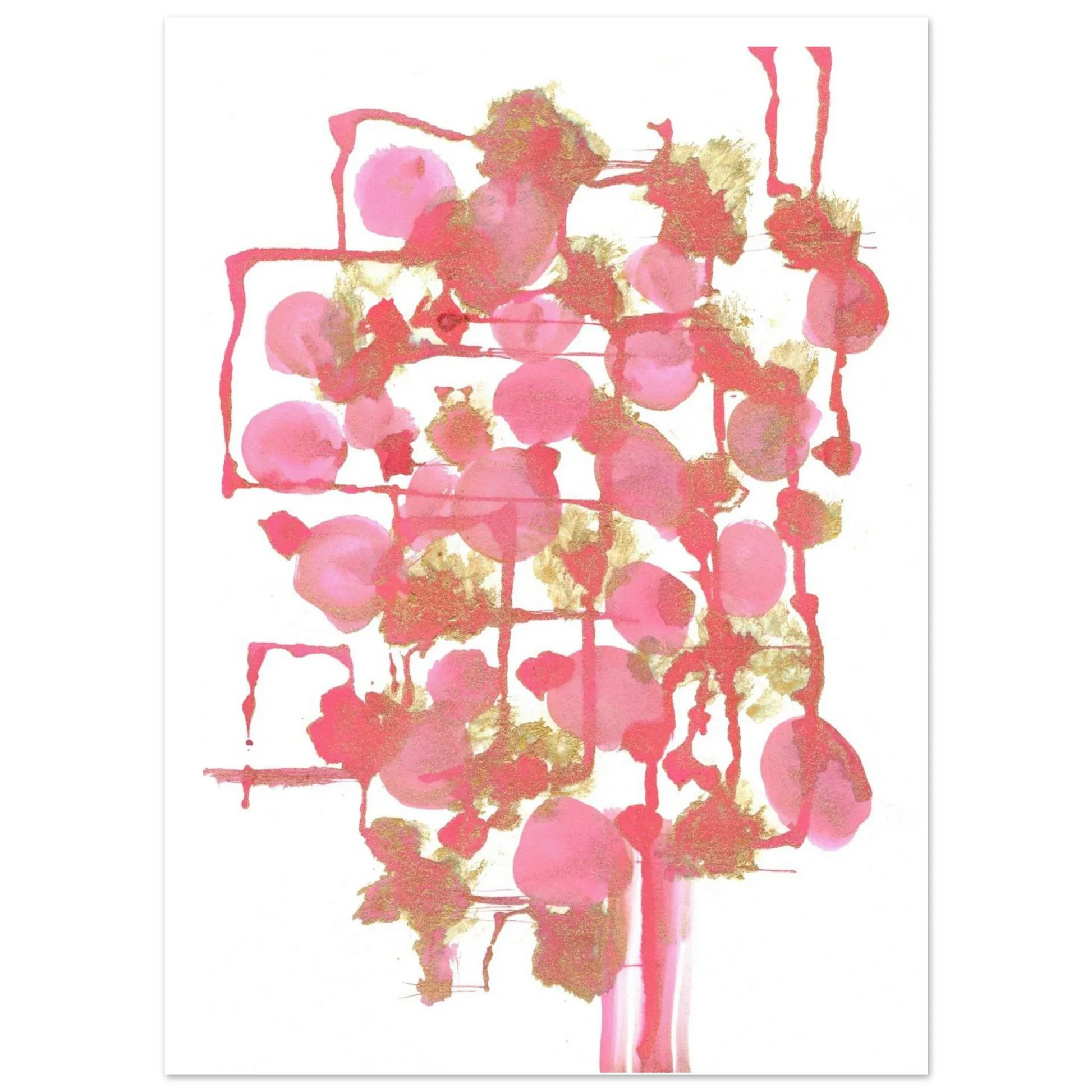 Premium Matte Paper Poster Aquarelle Originale RDJ3-11 - Laure Leprince - Artiste Peintre