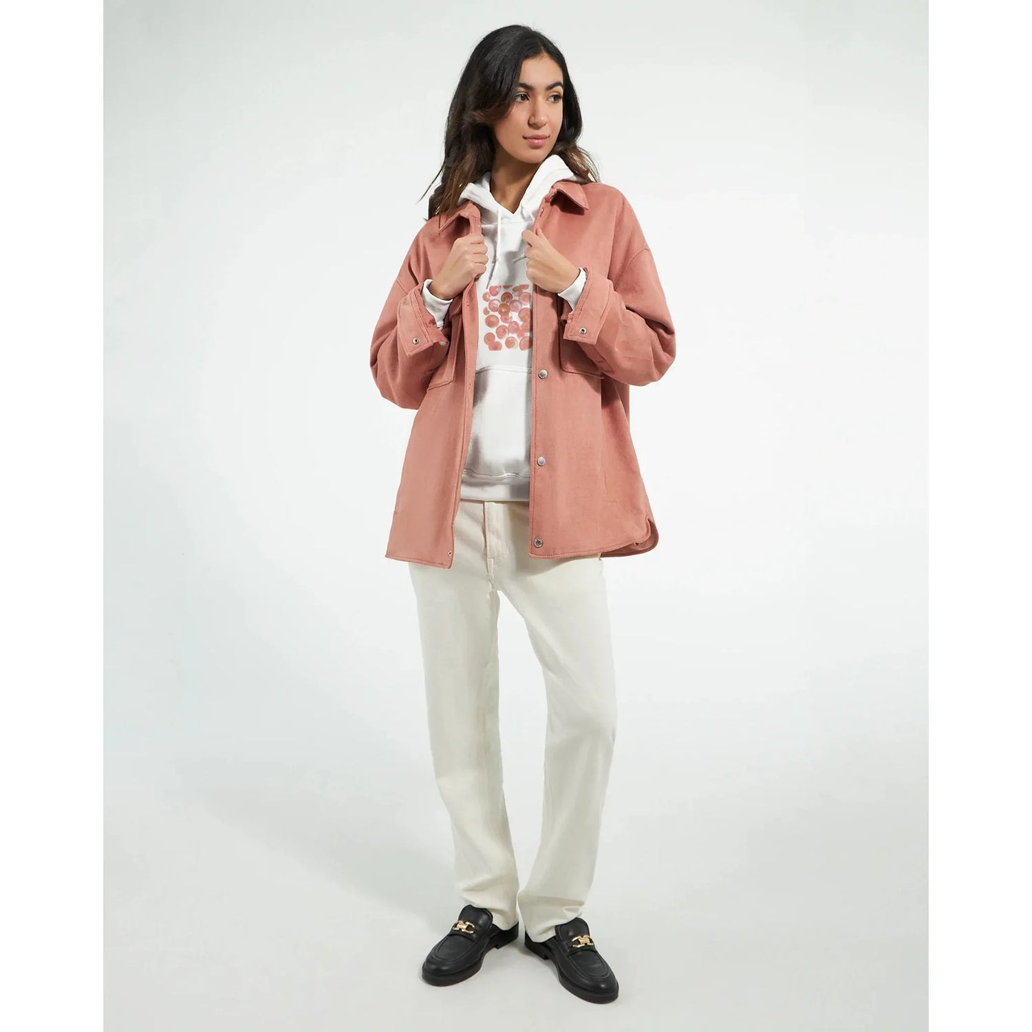 Sweat à capuche unisexe artistique Rosée Pétale| Gildan® 18500 White - Laure Leprince - Artiste Peintre