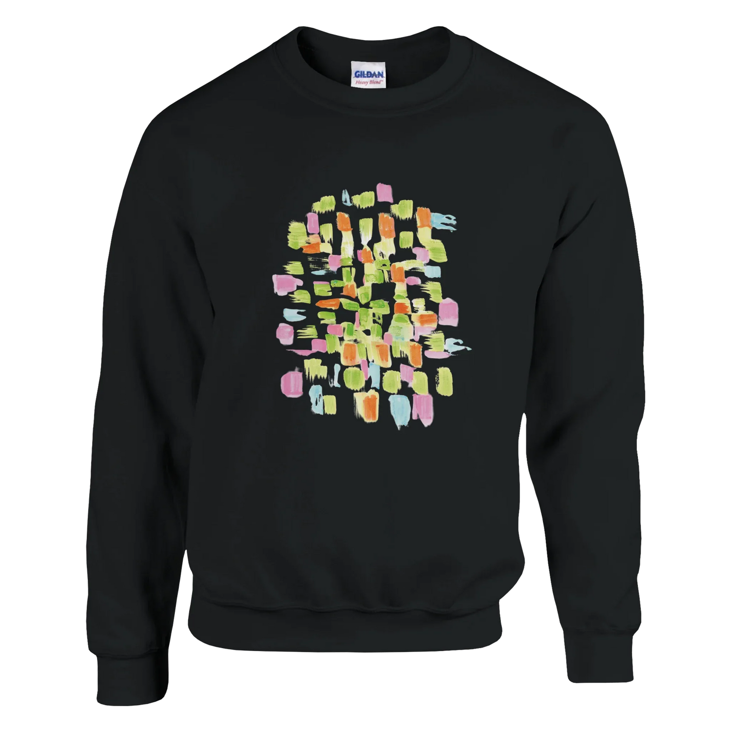 Sweatshirt Unisexe Classique Pastel Mosaic – Impression Artistique Multicolore - Laure Leprince - Artiste Peintre