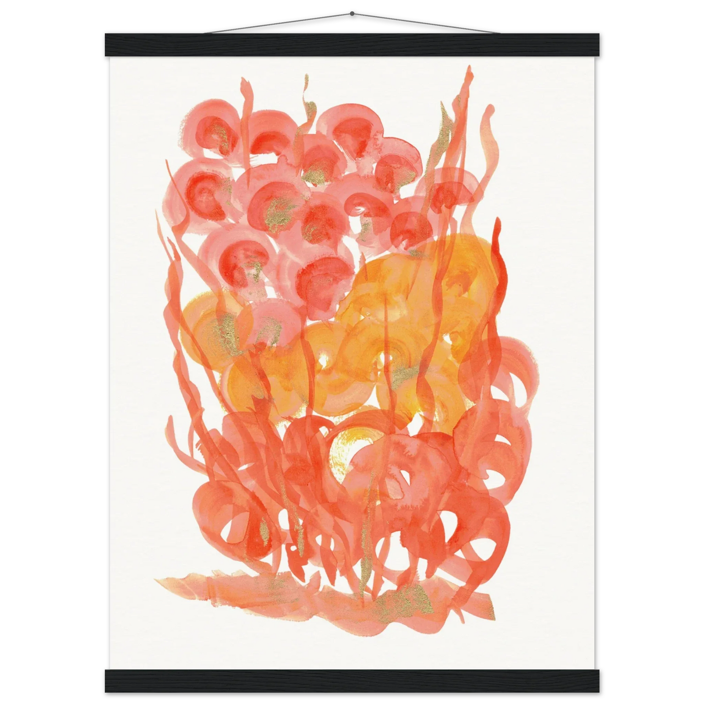 Museum-Quality Matte Paper Poster with Hanger Sunrice Flora - Laure Leprince - Artiste Peintre