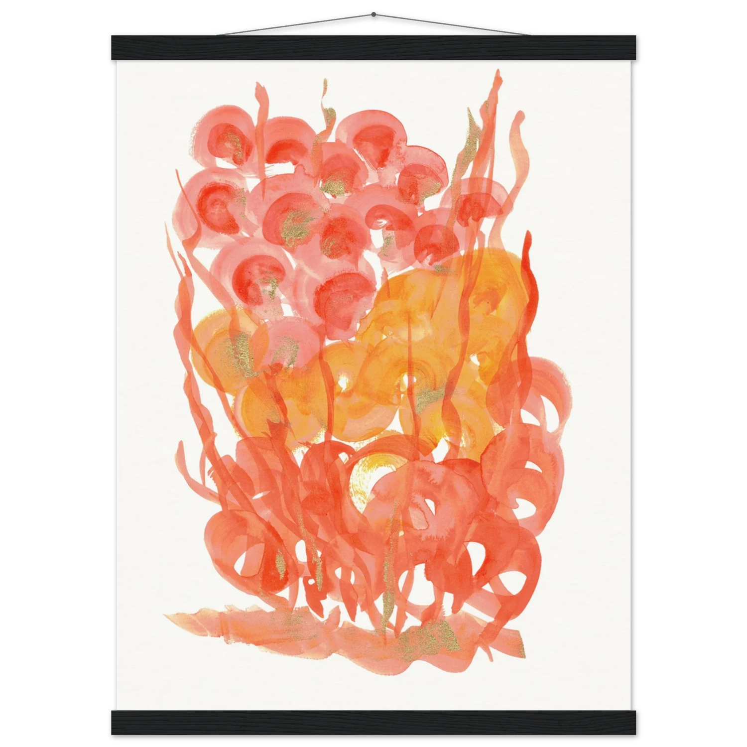 Museum-Quality Matte Paper Poster with Hanger Sunrice Flora - Laure Leprince - Artiste Peintre