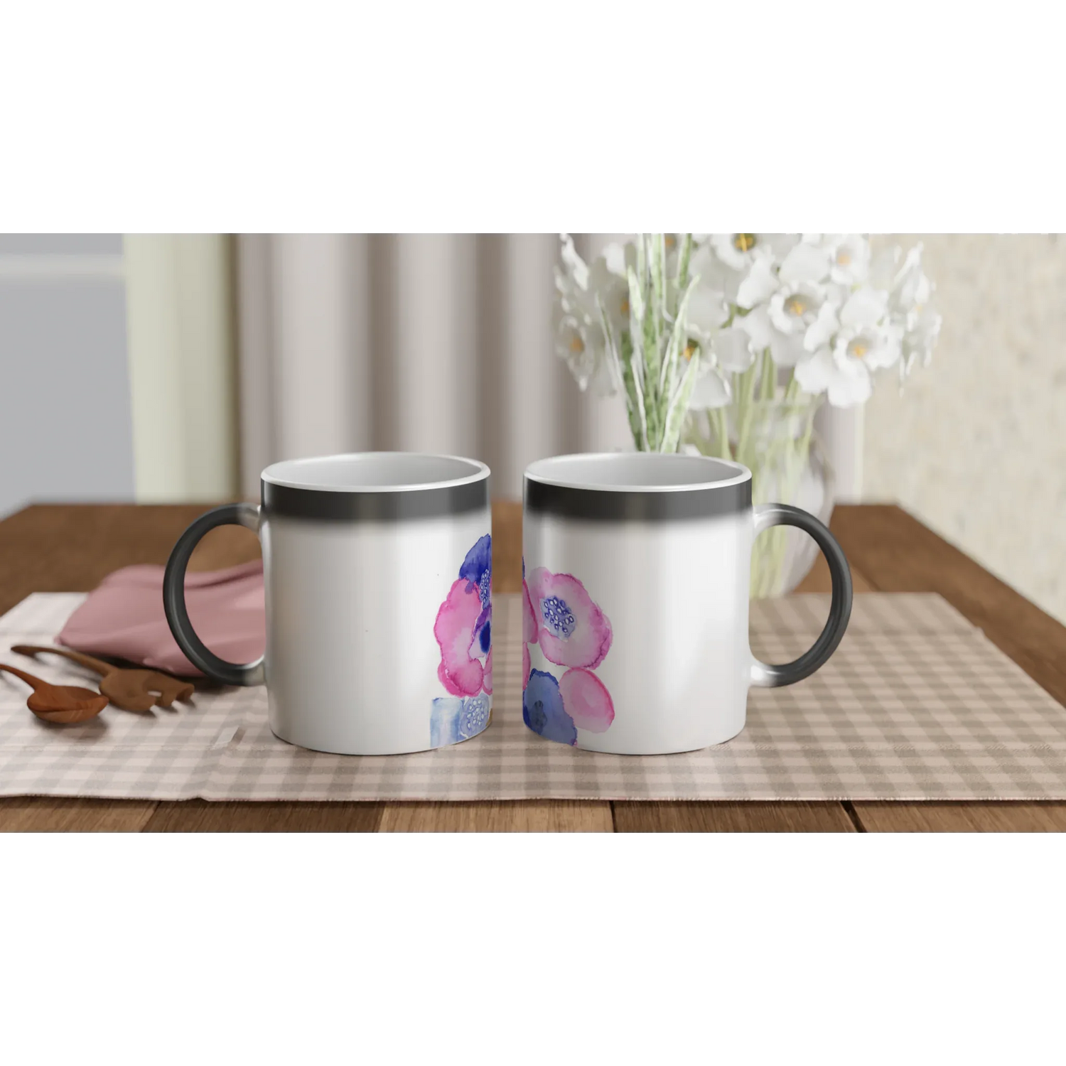 Mug magique en céramique 325 ml boreales – Révèlez votre motif à la chaleur - Laure Leprince - Artiste Peintre