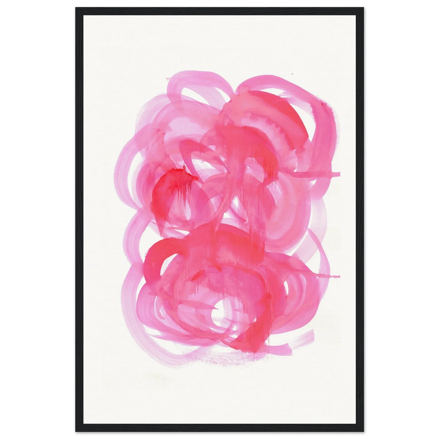 Affiche Encadrée Museum-Quality Matte Paper Wooden Framed Ruby Drift - Laure Leprince - Artiste Peintre