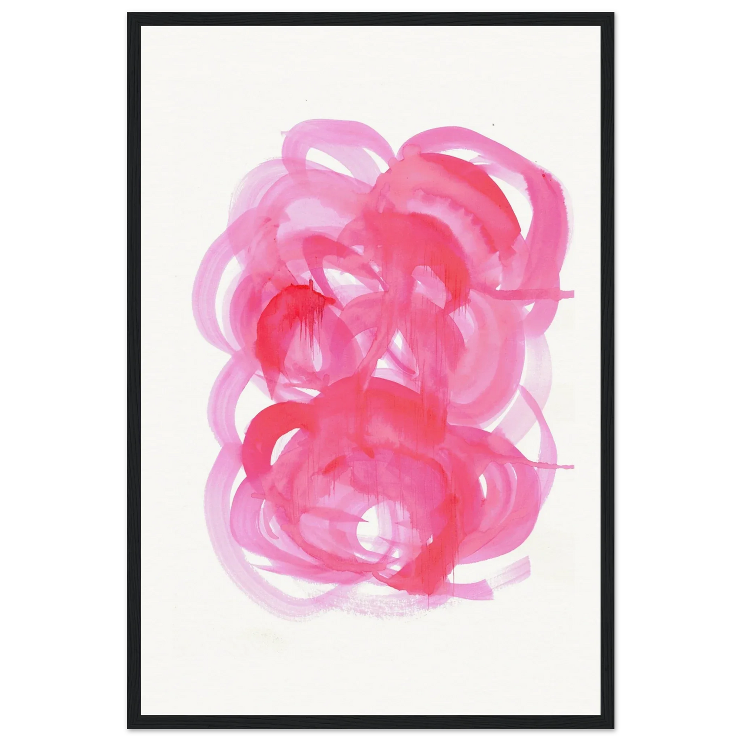 Affiche Encadrée Museum-Quality Matte Paper Wooden Framed Ruby Drift - Laure Leprince - Artiste Peintre