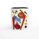 Mug en céramique 325 ml | Bord coloré | Tasse artistique durable - Laure Leprince - Artiste Peintre