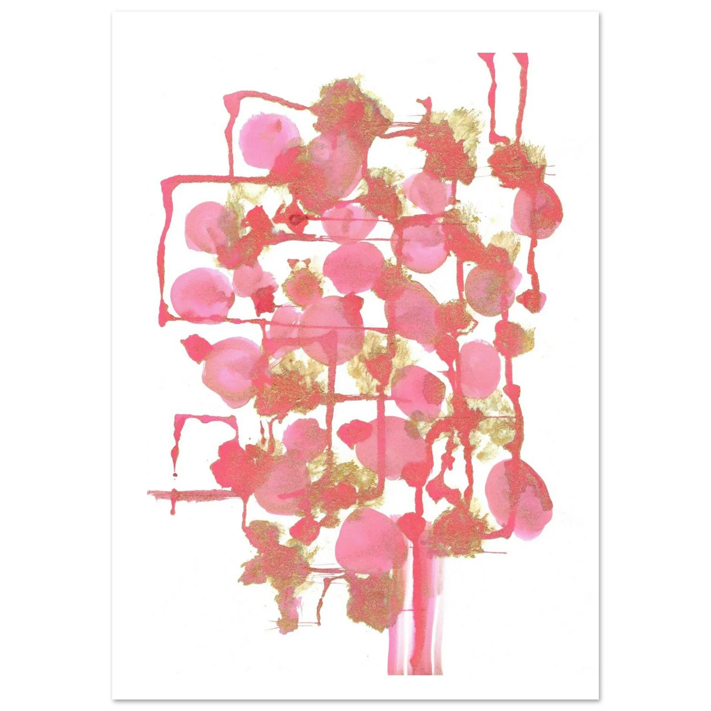 Premium Matte Paper Poster Aquarelle Originale RDJ3-11 - Laure Leprince - Artiste Peintre