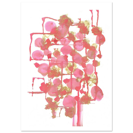 Premium Matte Paper Poster Aquarelle Originale RDJ3-11 - Laure Leprince - Artiste Peintre