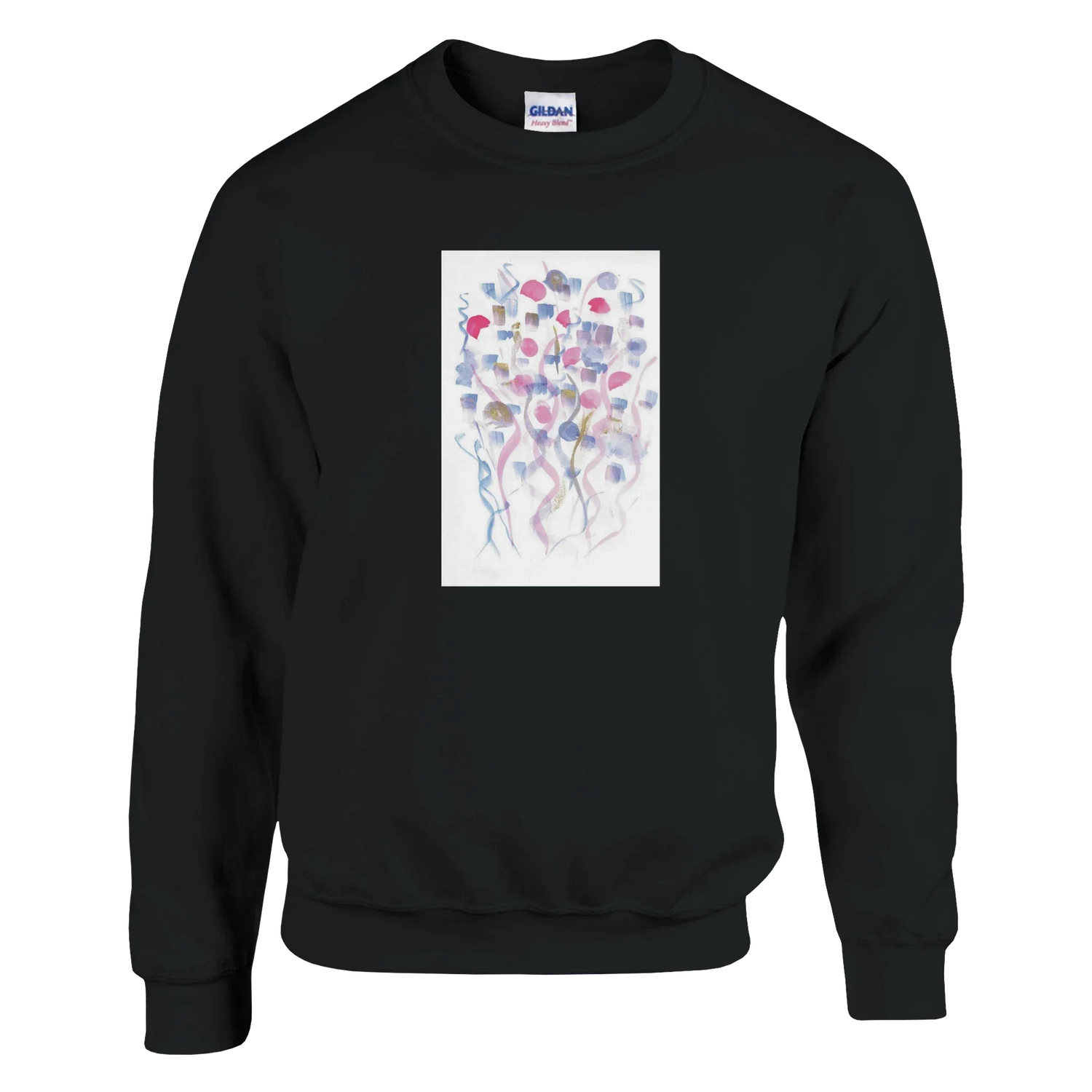 Sweatshirt Unisexe Classique Petal Drift – Impression Artistique Multicolore - Laure Leprince - Artiste Peintre