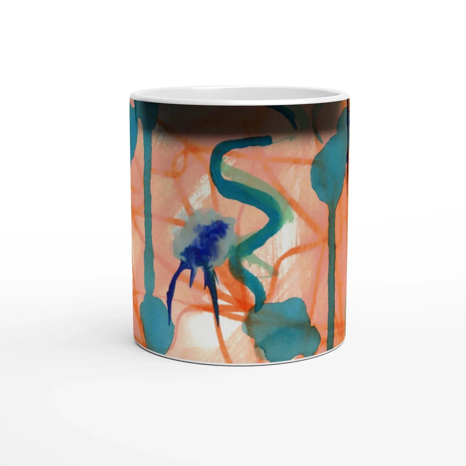 Mug magique en céramique 325 ml – Révèlez votre motif à la chaleur Saphir Ambre - Laure Leprince - Artiste Peintre