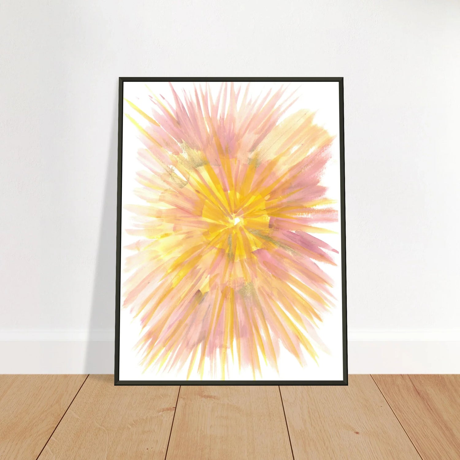 Classic Semi-Glossy Paper Metal Framed Poste Solar Bloom - Laure Leprince - Artiste Peintre