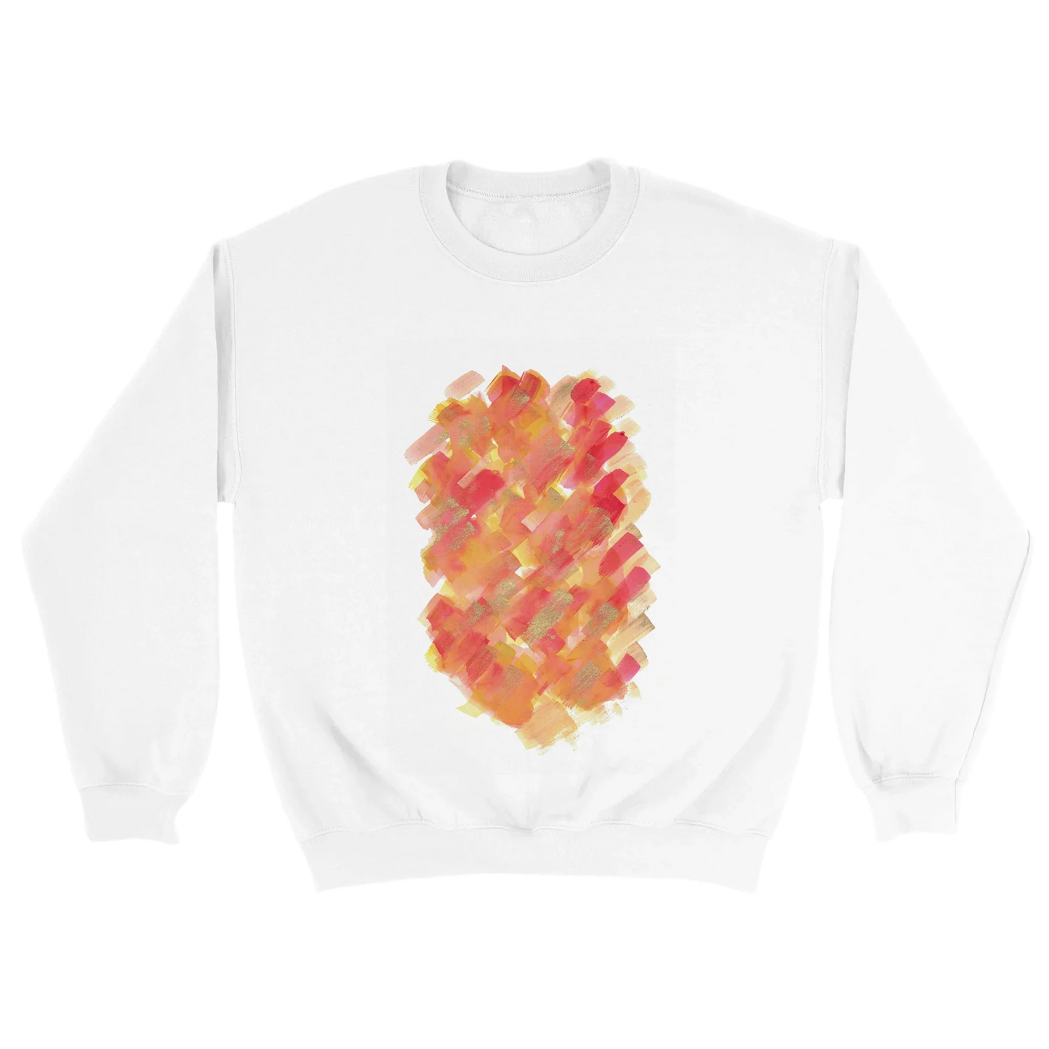 Sweatshirt Unisexe Classique Sunset Ember – Impression Artistique Multicolore - Laure Leprince - Artiste Peintre