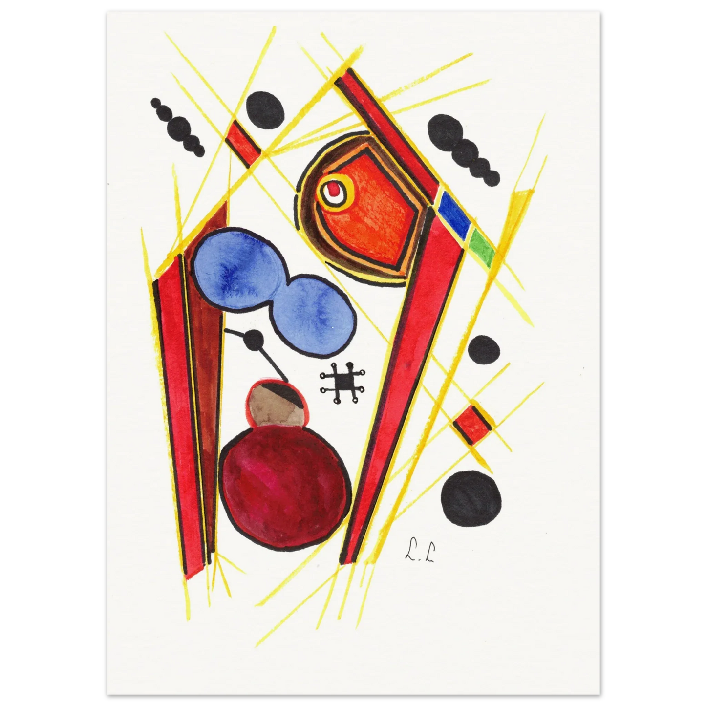 Affiche artistique papier mat qualité musée | Impression fine art premium - Laure Leprince - Artiste Peintre
