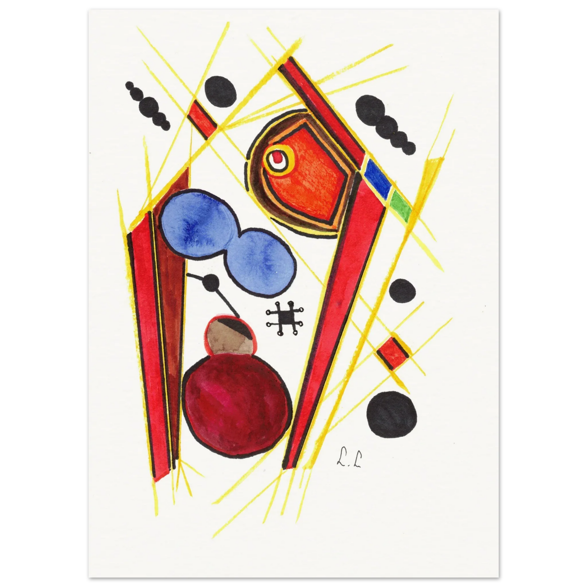 Affiche artistique papier mat qualité musée | Impression fine art premium - Laure Leprince - Artiste Peintre