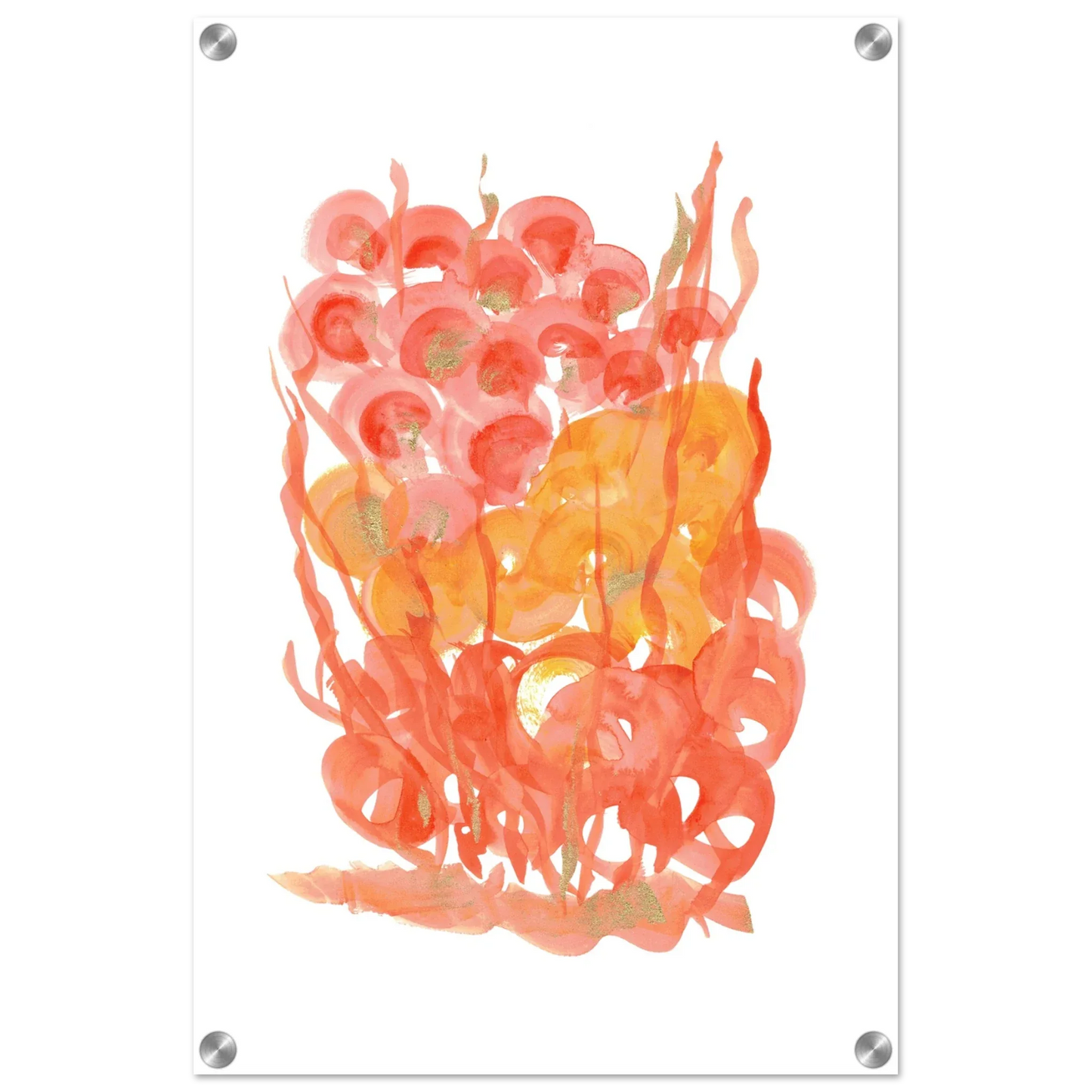 Impression sur acrylique brillante Sunrice Flora| Art contemporain par Laure Leprince - Laure Leprince - Artiste Peintre